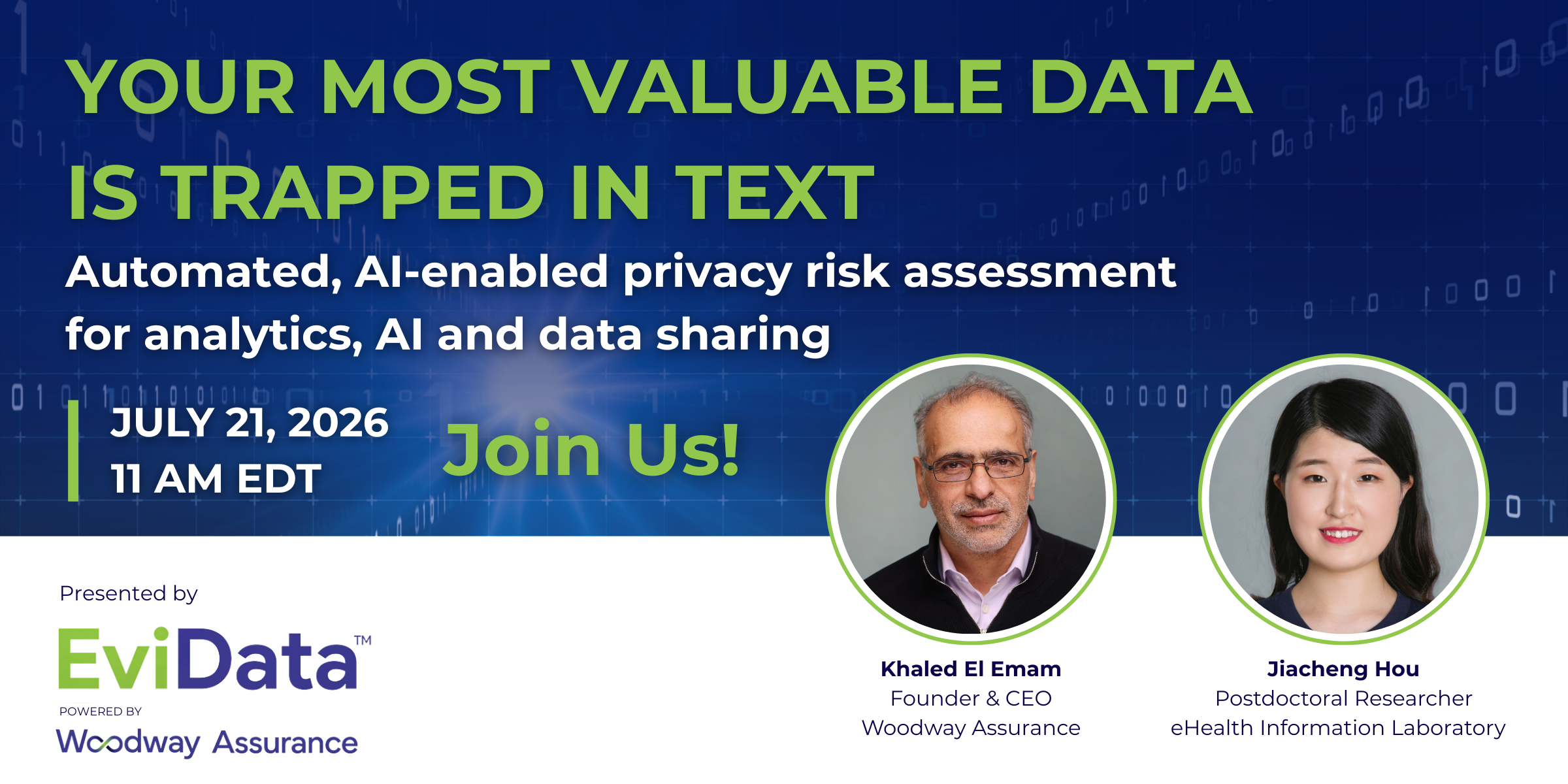 (Recording now Available) Webinar: Your Most Valuable Data is Trapped in Text Automated, AI-enabled privacy risk assessment for analytics, AI and data sharing